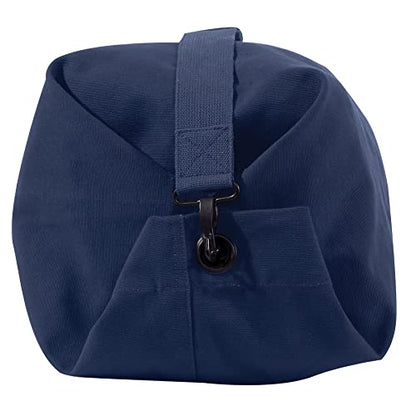Heavyweight Top Load Canvas Duffle Bag - color: Navy Blue, size: 25" X 42"