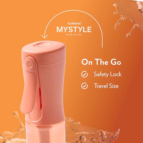 FLAIROSOL MyStyle Travel Continuous Spray Bottle, 3.04oz/90ml, Peach - color: Peach, style: 1 Pack