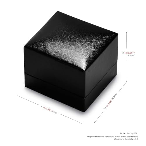 Oirlv Black Earring Box,Earring Gift Box for Engagement/Proposal/Christmas - color: Earrings box