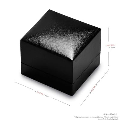 Oirlv Black Earring Box,Earring Gift Box for Engagement/Proposal/Christmas - color: Earrings box
