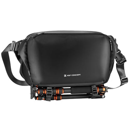 K&F CONCEPT Large Camera Sling Bag, Everyday Shoulder Bag - color: 12 Black Large