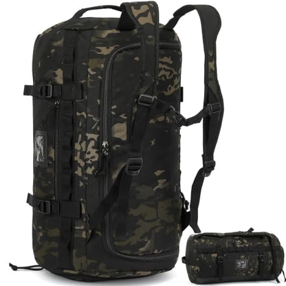 60L Duffle Bag for Travel Gym & Sports Duffel Bag Backpack for Men - color: Camo
