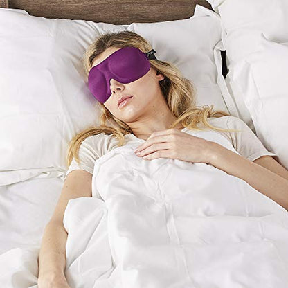 Bucky 40 Blinks No Pressure Eye Mask for Travel & Sleep - color: Plum