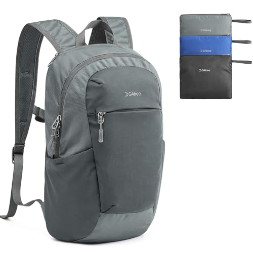 G4Free 18L Lightweight Packable Hiking Backpack for Men Women - color: Grey