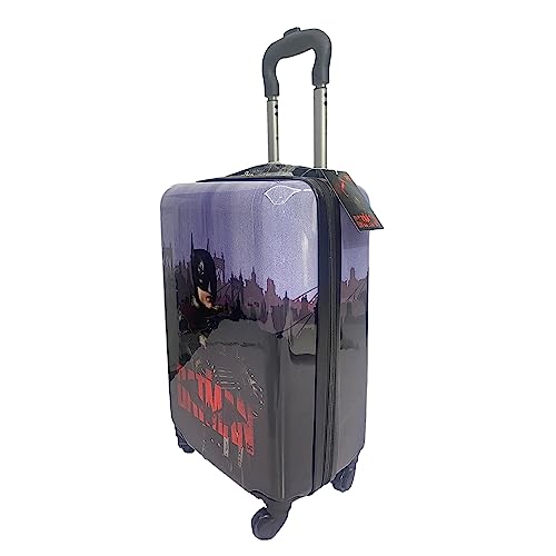 Fast Forward Batman Black Luggage 20 Inches Hard-Sided Tween Spinner Carry-On Travel Trolley Rolling Suitcase for Kids - style: Batman 2