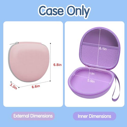 Kids Headphones Case for Folding Headphone, Pink (Case Only) - color: Pink