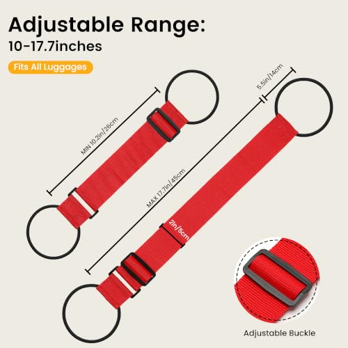 Adjustable Elastic Luggage Straps for Suitcase, Travel Bungee Straps - color: Black, Gray, Rainbow