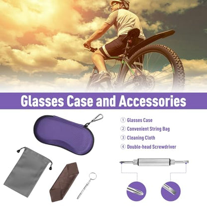 FINTIE Sunglasses Case, Hard EVA Shell Shockproof Sport Glasses Case - color: Voilet