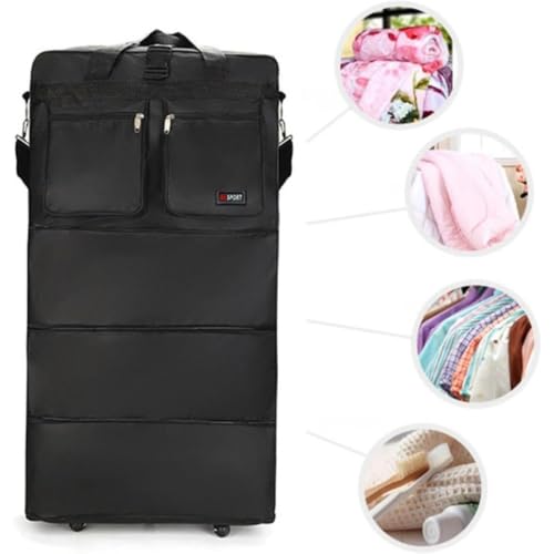 MASTIVO 39" 6-Wheel Expandable Suitcase Travel Duffel Bag