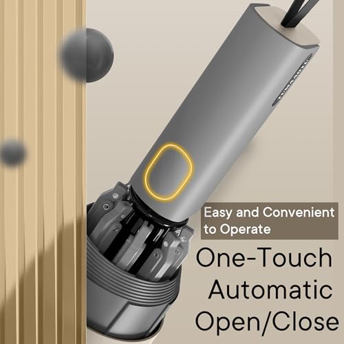 QWB Inverted Umbrella With Auto Open Close Windproof Portable - color: gray, size: 46 IN