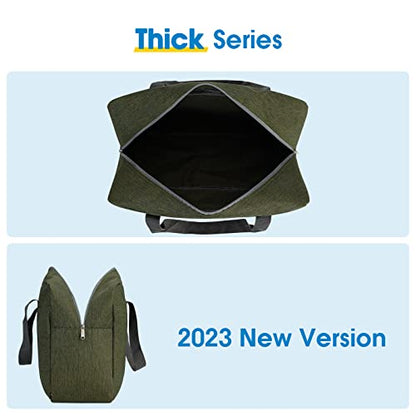 Narway Personal Item Travel Bag, Foldable Carry on Duffle Bag for Women Men - color: AA-Thick Army Green