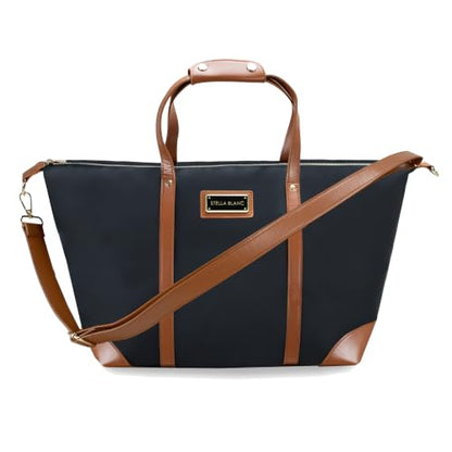 Belle 2-Piece Softside Carry-On and Tote Set - color: Black