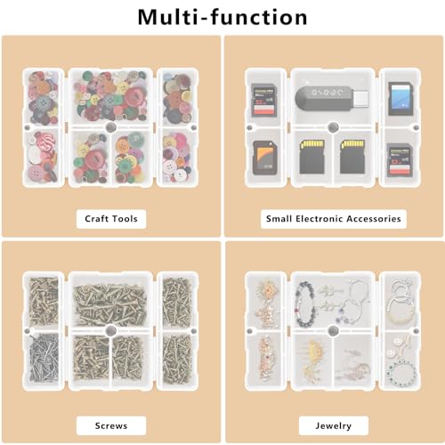 FYY Travel Pill Organizer,7 Compartments Small Pill Box Medicine Case-Clear - color: Clear, size: Small (1 Piece)