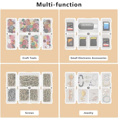 FYY Travel Pill Organizer,7 Compartments Small Pill Box Medicine Case-Clear - color: Clear, size: Small (1 Piece)