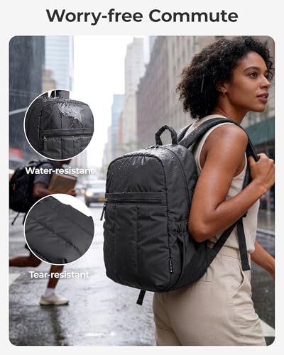 BAGSMART Travel Backpack for Women, 15.6 Inch Laptop College Backpack - color: Camel, size: Standard 15.6 Inch