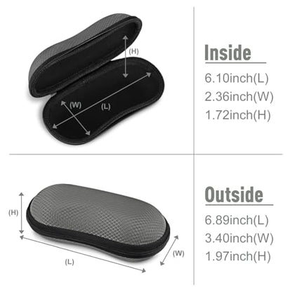 FINTIE Sunglasses Case, Hard EVA Shell Shockproof Sport Glasses Case - color: Dark Grey