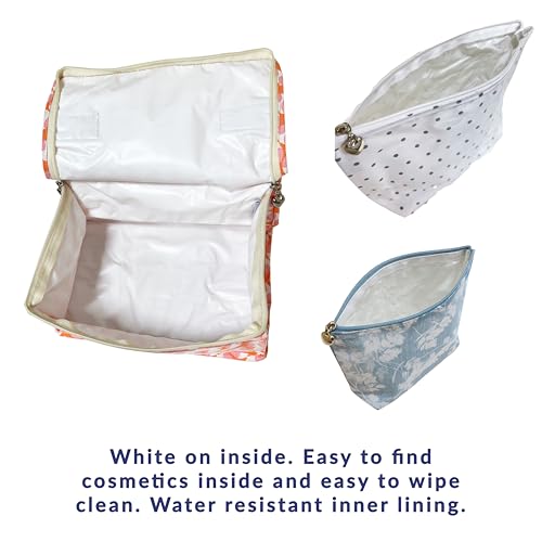 Jacaranda Living Extra Small Cosmetic Bag - Water-Resistant, PVC-Lined - Leaf Dance - color: Leaf Dance, size: Extra Small Cosmetic Bag
