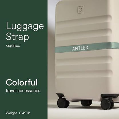 Antler Adjustable Hardside Luggage Strap, Mist Blue, 67x1.4 - color: Mist Blue