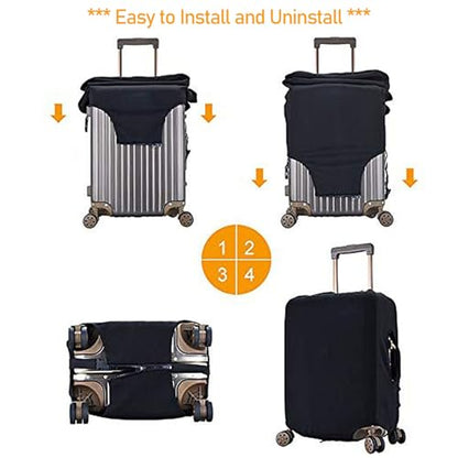 GalGalleryGlide Luggage Covers For Suitcase TSA Approved, Fits 18-32 Inch - color: City Travel, size: XL(31"-32" Suitcase)