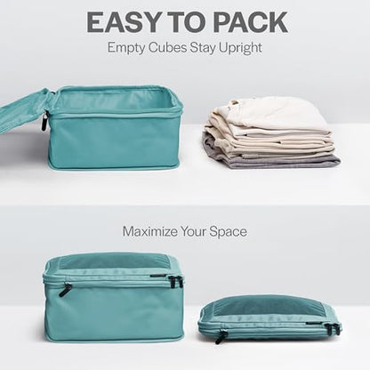 Aerotrunk Compression Packing Cubes for Travel, 4-Pack, Teal - color: Teal, size: 4-Pack