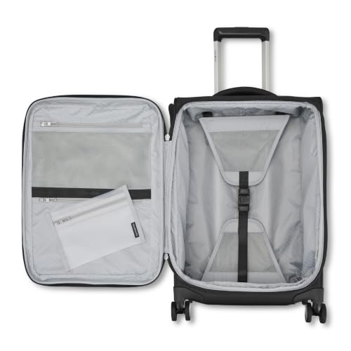 Samsonite Soft-Sided 3-PC: 20/24/29” (Carry-on, Medium & Large) Lightweight Expandable PortLift Luggage Set: Durable, 4 Spinner Wheels, Adjustable Handle, TSA Lock, 2 Front & Side Pocket- Black - color: Black, size: 3-Piece (20"/25"/29")