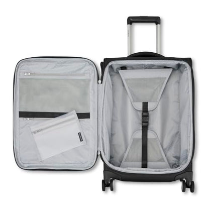 Samsonite Soft-Sided 3-PC: 20/24/29” (Carry-on, Medium & Large) Lightweight Expandable PortLift Luggage Set: Durable, 4 Spinner Wheels, Adjustable Handle, TSA Lock, 2 Front & Side Pocket- Black - color: Black, size: 3-Piece (20"/25"/29")