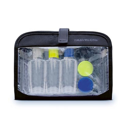 Travelon Wet Dry 1 Quart Bag with Plastic Bottles - color: Black