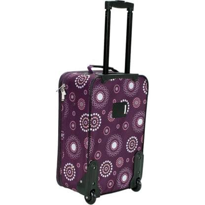 HomeStock Expandable 2-Piece Softside Spinner Luggage Set, Purple