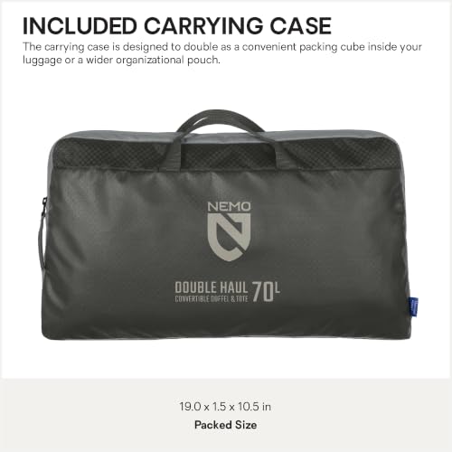 NEMO Equipment Double Haul Duffel & Tote Bag - Chimera - 70L - color: Chimera, size: 70L