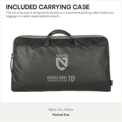 NEMO Equipment Double Haul Duffel & Tote Bag - Chimera - 70L - color: Chimera, size: 70L