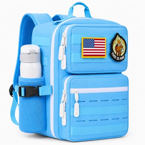 9L Mini Tactical Backpack for Men and Women, Gym Hiking Travel Daypack - color: Turquoise