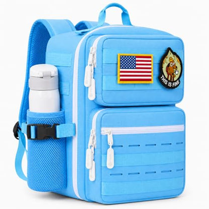 9L Mini Tactical Backpack for Men and Women, Gym Hiking Travel Daypack - color: Turquoise