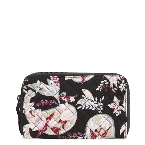 Vera Bradley womens Cotton Deluxe Travel Wallet With Rfid Protection - color: Botanical Paisley