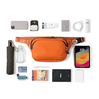 orbitkey Urban Sling Plus Crossbody Bag - Terracotta - color: Terracotta, size: Urban Sling Plus