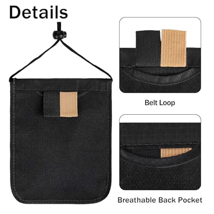 Travel Neck Wallet Women Men RFID Blocking Hidden Passport Holder - color: grey