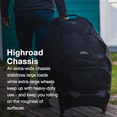 Osprey Sojourn Shuttle 30"/100L Wheeled Duffel Luggage, Green OS - color: Koseret Green, size: 30"/100L