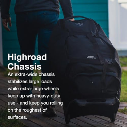 Osprey Sojourn Shuttle 30"/100L Wheeled Duffel Luggage, Green OS - color: Koseret Green, size: 30"/100L