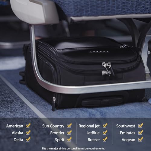 Verage Underseat Carry On Luggage with Wheels, 14.5-Inch Spinner Small Suitcase, Softside Lightweight Travel Bag for Men and Women, Airplane Carry On Bag, Black - color: Black, size: Basic Underseat