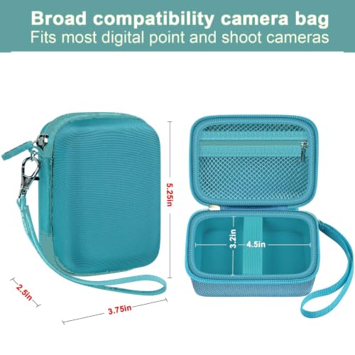 ALKOO Digital Camera Case for CAMKORY/Pouch for KODAK PixproDark Green - color: Dark Green