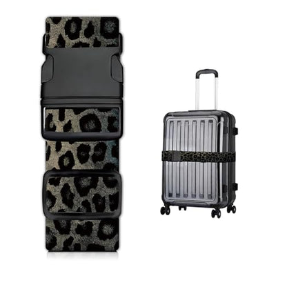 Luggage Straps for Suitcases, Heavy Duty Travel Belt with Quick-Release Buckle, Adjustable Suitcase Strap, Cute Luggage Accessories for Travel Camouflage Leopard Print - color: Camouflage Leopard Print