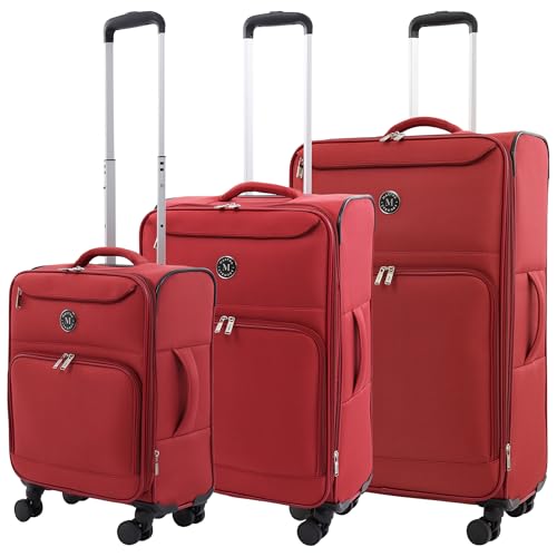 Martha Stewart 3-Piece Luggage Sets - color: Terra Cotta, size: 3-Piece Set