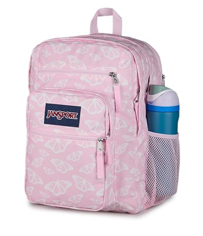 JanSport 34L Big Backpack - 15 Inch Laptop Sleeve, Flutter By Pink - color: Flutter By Pink Ice