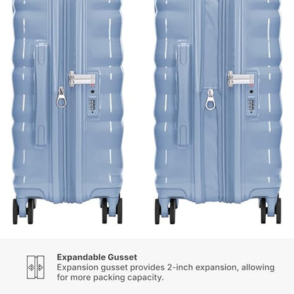 Traveler's Choice Edinburgh II Hardside Spinner Luggage, TSA Lock, Blue, 21" Carry-on - color: Blue, size: 21" Carry-on