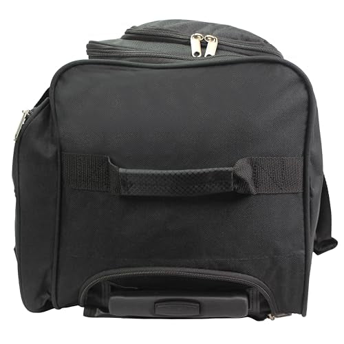 Hipack Carry-on Rolling Duffle Bag - color: Black