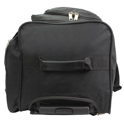 Hipack Carry-on Rolling Duffle Bag - color: Black