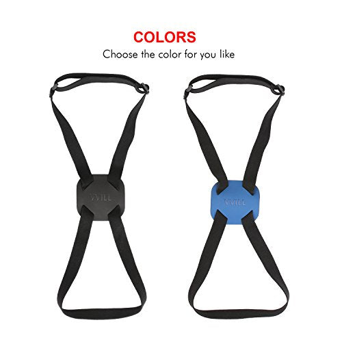 VVILL Bag Bungee, Luggage Straps Suitcase Adjustable Belt - Lightweight and Durable Travel Bag Accessories - color: Black