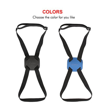 VVILL Bag Bungee, Luggage Straps Suitcase Adjustable Belt - Lightweight and Durable Travel Bag Accessories - color: Black