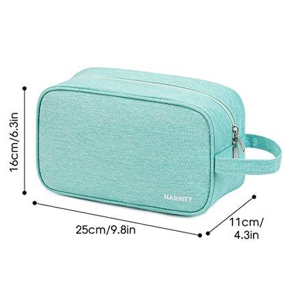 Narwey Travel Toiletry Bag for Women, Dopp Kit Men, Bathroom, Medicine Bag - color: A-Mint Green