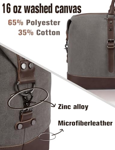 Personalized Duffle Bag for Men Travel Weekender Overnight Duffel Initial J - color: Brown J