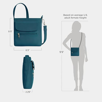 Travelon Anti-Theft Classic Mini Shoulder Bag - color: Teal